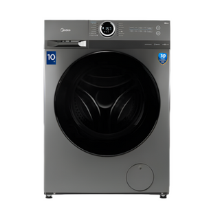 Midea 10KG Front loading washing machine titanium - Inverter, Steam, Wifi,1400RPM - MF200W100WB-T