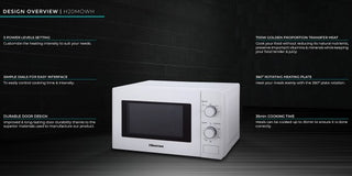 Hisense H20MOWH 20 Litre White Microwave