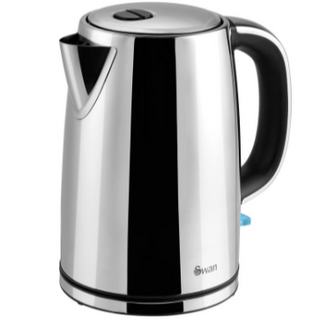 SWAN -  Classic  Polished  Stainless  Steel 1.7L Cordless Kettle SCK3