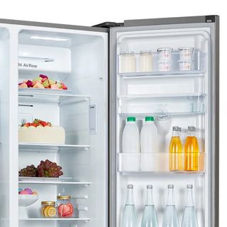 Hisense 514L Side By Side Fridge Freezer Inox H670SITWD