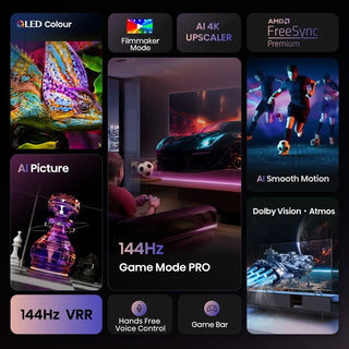 Hisense 165cm (65") QLED 144Hz 4K Smart TV - 65Q7Q
