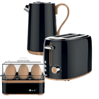 Swan Blue Cordless Kettle & 2 Slice Toaster & Egg Boiler SWTP1B/BL/W