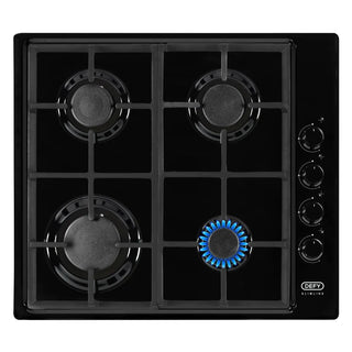 Defy - 4 Burner Gas Hob - Black DHG132