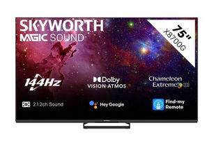 Skyworth75” UHD Mini Led Google TV with 144HZ PA - 75X8700G