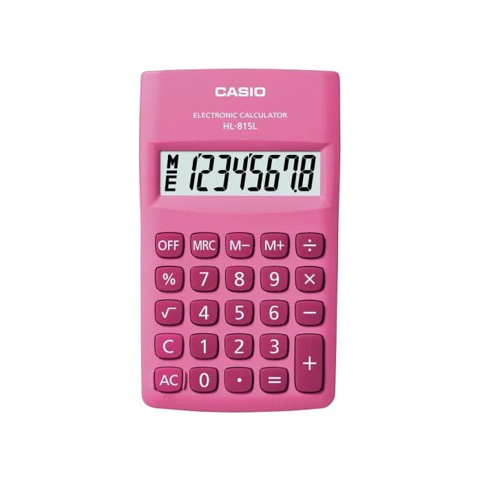 Casio Portable  Calculator Hl-815l Pink main image 1