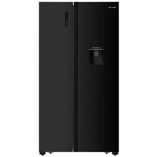 Hisense 514 L Double Door Fridge  (Black Glass, H670SMIB-WD)
