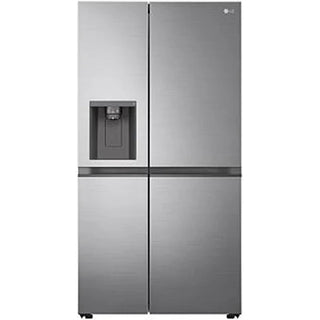 LG 674L Platinum Silver Side By Side Fridge GC-J257SLSS