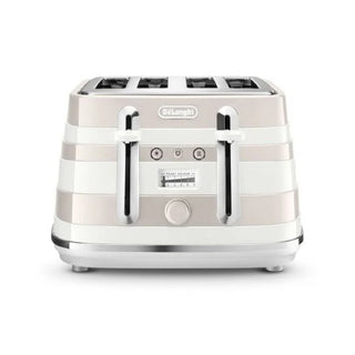 Delonghi Avvolta Class 4 Slice Toaster - Graceful White - CTAC4003.W