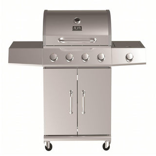 Alva - Kalahari 4 Burner Gas BBQ with Side Burner GSS4B01