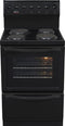 Univa stove 4 solid plates with warmer drawer, Black U126B