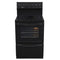 Univa stove 4 ceran plates with warmer drawer, Black U126CB