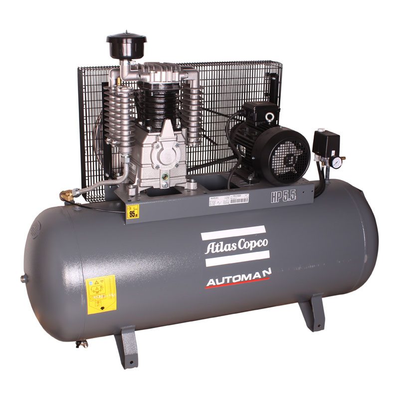 Automan Ac 55 E 270l 4kw 5.5hp 380v Stationary Air Compressor