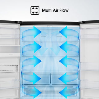 Hisense 536L Black Stainless Steel French Door Fridge - H720FSB-WD