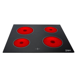 Univa 60cm Oven Ceran Hob Black U336CB-1