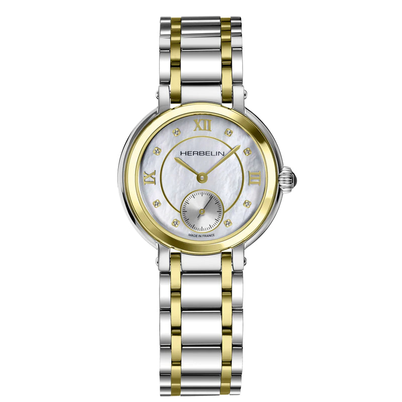 Michel Herbelin Galet Mop & Diamond Dial Watch 10630BT89