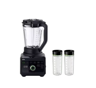 Braun - Braun Jug Blender PowerBlend 9 with Smoothie 2 Go 1600W - JB9042BK