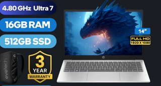 HP Laptop 14-ep1008ni Intel Core Ultra 7-155H up to 4.80GHz Processor, 24MB Cache, 16x Cores, 22x Threads / 16GB DDR5 RAM / 512GB