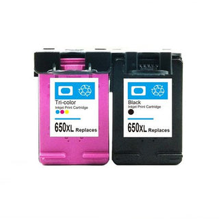 HP 650XL Black & Tri Colour Ink Cartridge Combo - Compatible