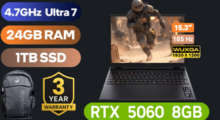 HP OMEN 15 24GB/1TB RTX 5060 D6JH4EA