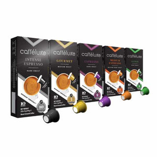 Caffeluxe Nespresso Compatible Signature Range Coffee Capsules | 50 Pack