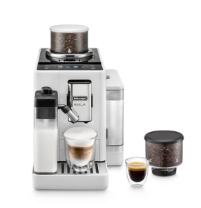 Delonghi - Rivelia Bean to Cup Coffee Machine Arctic White - EXAM440.55.W