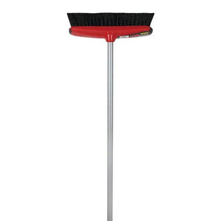 Broom Carpet Stiff Synthetic Bristle & Hanger