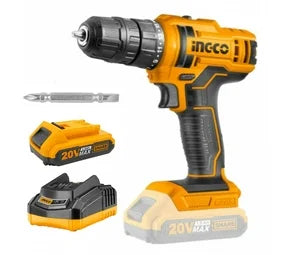 Ingco 20V LI-ION Cordless Drill with Battery and Charger