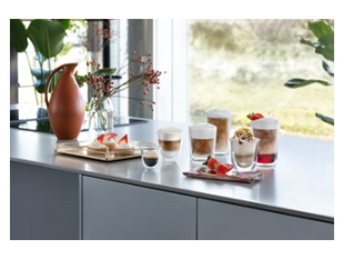 Delonghi - Hot & Cold Coffee Glasses Collection Set of 6 - DLSC326