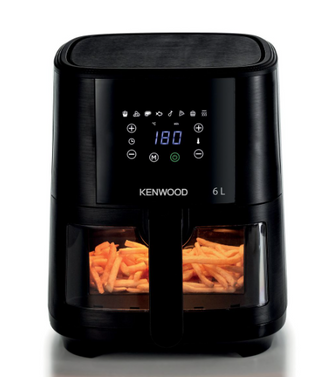 Kenwood - 6Litre Basket Air Fryer + Grill with Window - HFG60.000BK