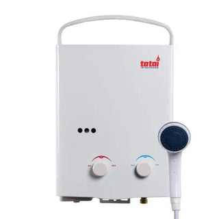 Totai Outdoor Geyser Gas & 5lt Shower Set 13/GWH5LC