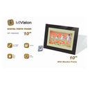 Mivision 10" Digital Photo Frame Wood Finish