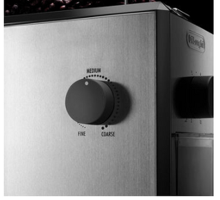 Delonghi - Burr Coffee Grinder Stainless Steel - KG89