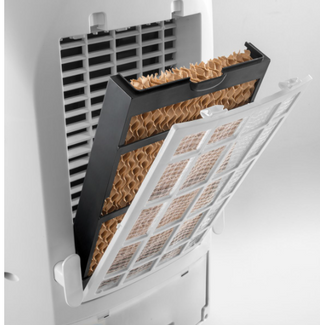 Delonghi - Evaporative Air Cooler with Remote Control 4,5L White - EV250.WH