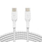 Belkin BoostCharge 1m Braided USB-C to USB-C Cable - White CAB004BT1MWH