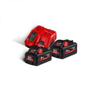 Milwaukee M18NRG 2 x 18V 5.0Ah Batteries and Charger Starter Kit