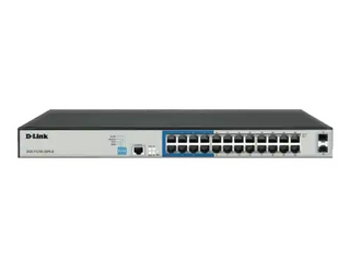 D-Link 24-Port Layer 2 Gigabit Managed Long Range PoE+ Surveillance Switch