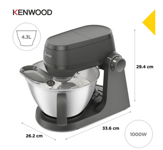 Kenwood Multi Tasker Stand Mixer + Food Pro & Blender 1000W - KHC30.050GY