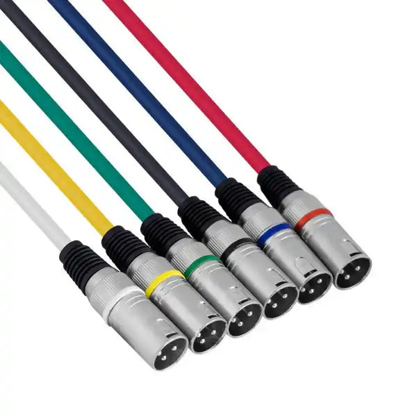 Hybrid Six Pack XLR Male – XLR Female Cable 1M