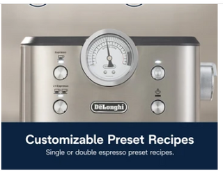 Delonghi - Classic Manual Pump Espresso Coffee Machine - EM450.M