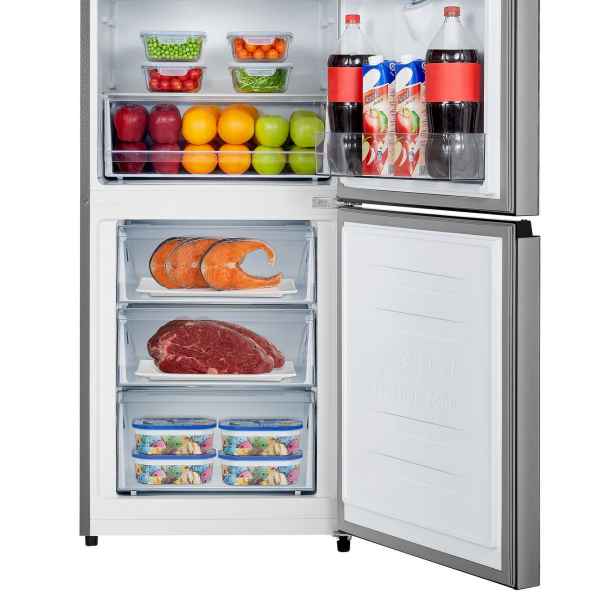 Hisense 347L Bottom Freezer Fridge with water Dispenser -Titanium Silver