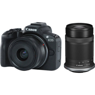 Canon EOS R50 Mirrorless Camera + RF-S 55-210mm Lens + 18-45mm Lens