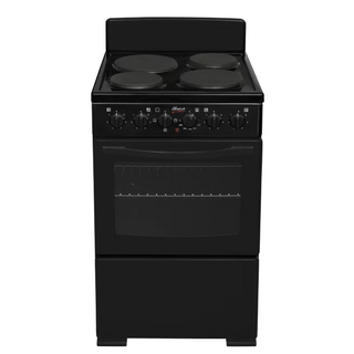 Univa 4 Plate 60cm Black Electric Stove U405B