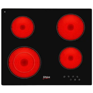 Univa 600mm Ceran Hob with Touch Control Panel Black U156TCD