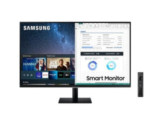 Samsung 32" UHD Smart Monitor with Mobile Connectivity and Smart TV Apps LS32AM700UAXXA