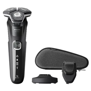 Philips Wet & Dry Shaver USB-A Charging with Cleaning Pod, Beard Styler & Travel Case S5898/38