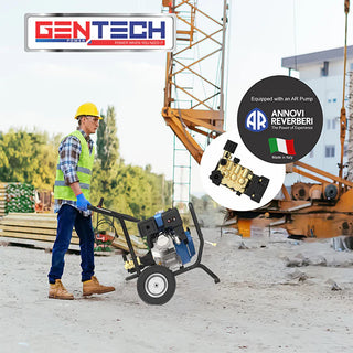 Gentech 303 BAR / 4400 PSI Industrial Petrol Pressure Washer GPPW4400   - Blue