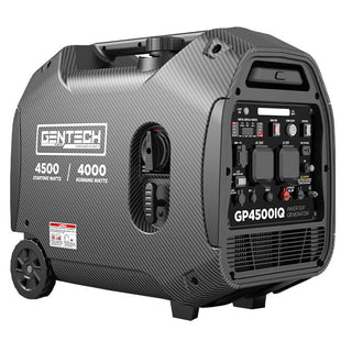 Gentech Power 4500 Watt Digital Pure Sine Wave Petrol Inverter Generator - Black   GP4500IQ