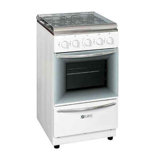 Zero 4 Burner White Gas Stove