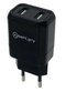 Amplify Dual USB Wall Charger with Micro Cable - Black AMP-8039-BK