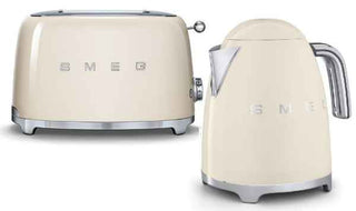 Smeg Kettle & Toaster Retro Matte Combo - Matte Champagne